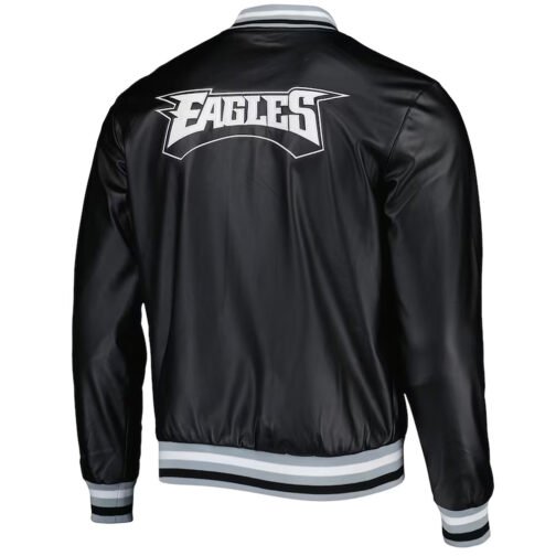 Philadelphia Eagles Metallic Black Jacket - Image 2