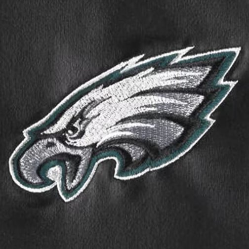 Philadelphia Eagles Metallic Black Jacket - Image 4