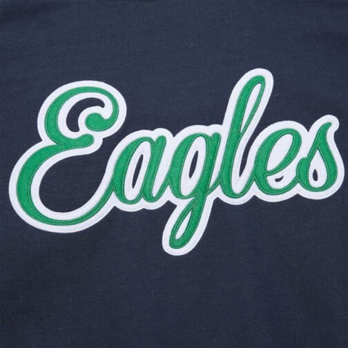 Philadelphia Eagles Navy and White Fleece Varsity Jacket - Image 4