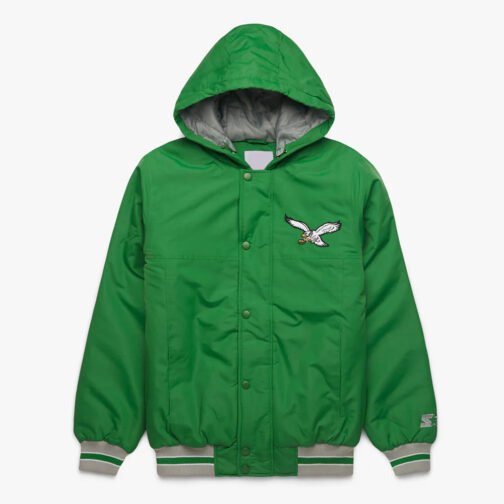 Philadelphia Eagles Green Hooded Jacket