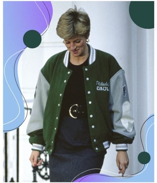 Princess Diana Philadelphia Eagles Wool Varsity Jacket - Image 12