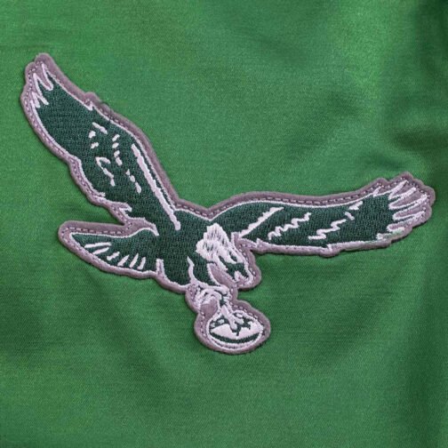 Philadelphia Eagles Green Satin Windbreaker - Image 4