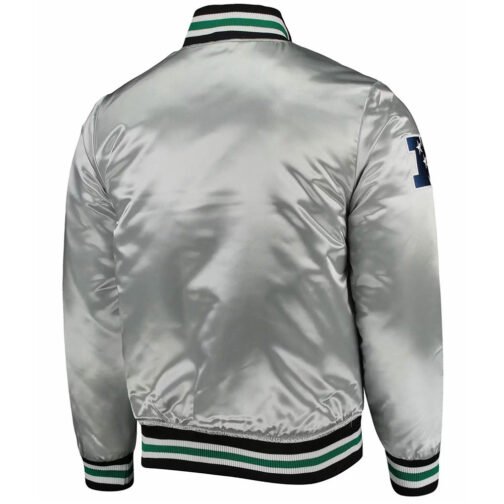 Philadelphia Eagles Silver Satin Jacket - Image 2