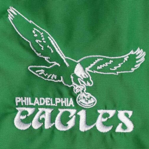 Philadelphia Eagles Kelly Green Throwback Jacket - Image 5