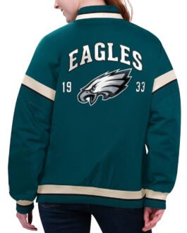 Philadelphia Eagles Tournament Midnight Green Varsity Jacket