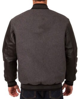 Philadelphia Eagles Varsity Charcoal and Black Jacket