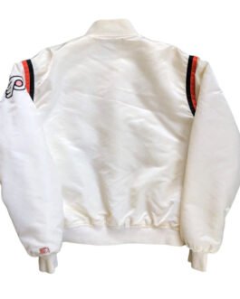 Philadelphia Flyers 80’s White Bomber Jacket