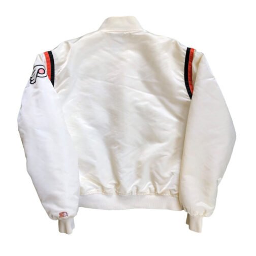Philadelphia Flyers 80’s White Bomber Jacket - Image 2