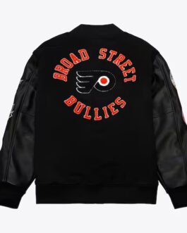 Philadelphia Flyers Black Out Team Logo Varsity Jacket