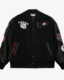 Philadelphia Flyers Black Out Team Logo Varsity Jacket