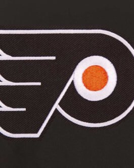 Black Philadelphia Flyers Poly-Twill Front-Hit Jacket