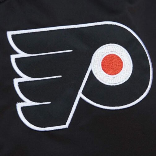 Philadelphia Flyers Heavyweight Black Satin Jacket - Image 3