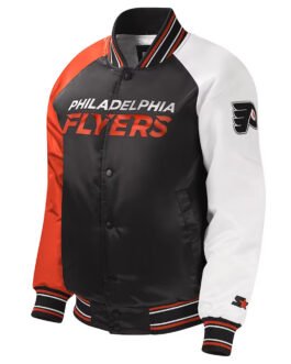 Philadelphia Flyers Youth Varsity Satin Jacket
