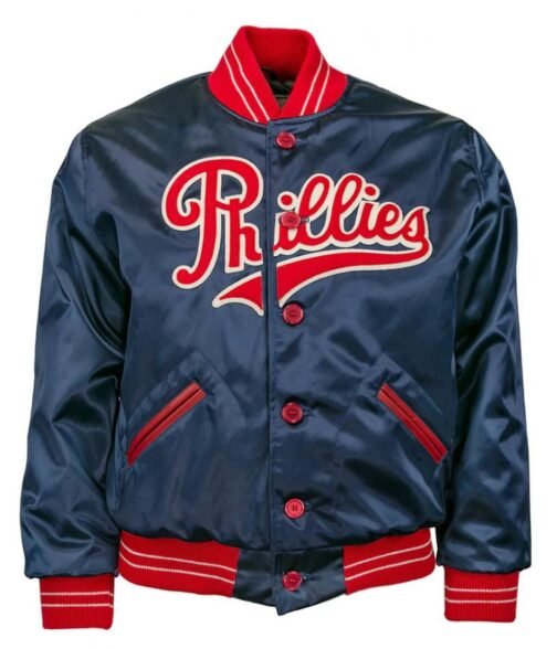Blue 1937 Philadelphia Phillies Satin Jacket