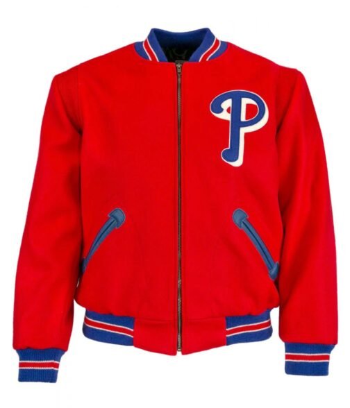 Varsity 1949 Philadelphia Phillies Red Wool Jacket