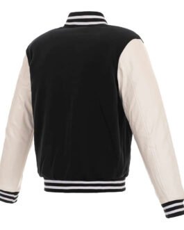 Philadelphia Phillies Letterman White and Black Jacket