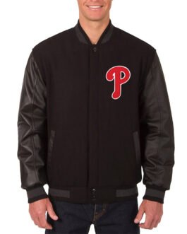 Philadelphia Phillies Varsity Black Jacket