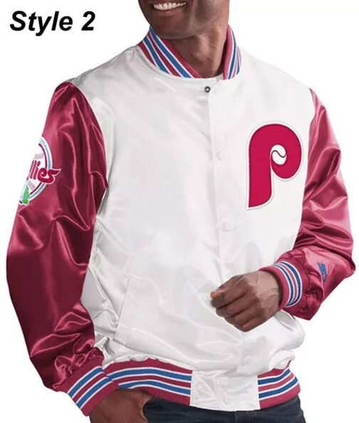 Philadelphia Phillies Satin Jacket - Image 7