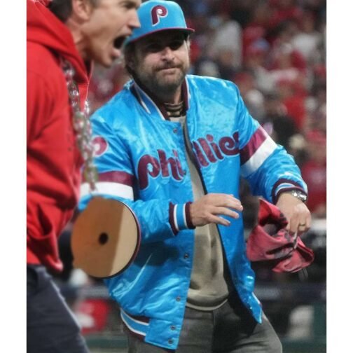 Charlie Day Philadelphia Phillies Jacket - Image 4