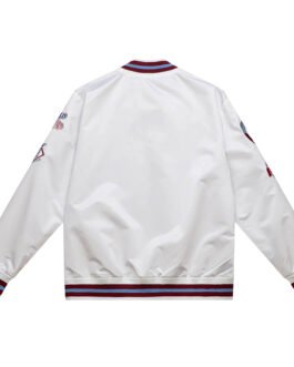 Philadelphia Phillies City Collection Lightweight White Satin Jacket