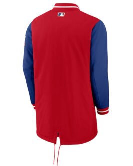 Dugout Performance Philadelphia Phillies Blue and Red Jacket