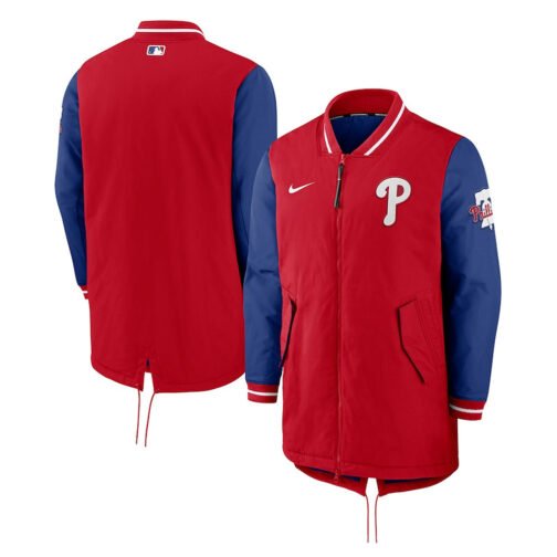 Dugout Performance Philadelphia Phillies Blue and Red Jacket - Image 3