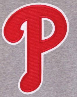 Philadelphia Phillies Gray and Red Hoodie