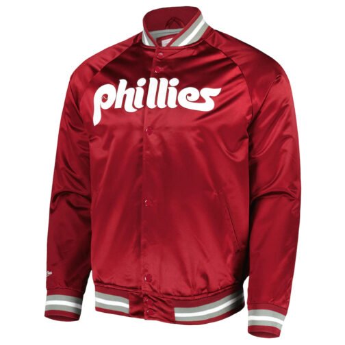 Philadelphia Phillies Satin Raglan Full-Snap Jacket - Image 2