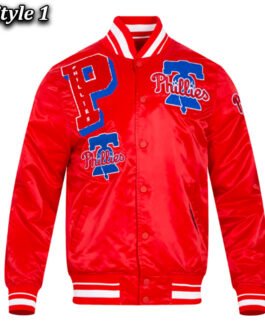 Philadelphia Phillies Mashup Classic Rib Satin Jacket