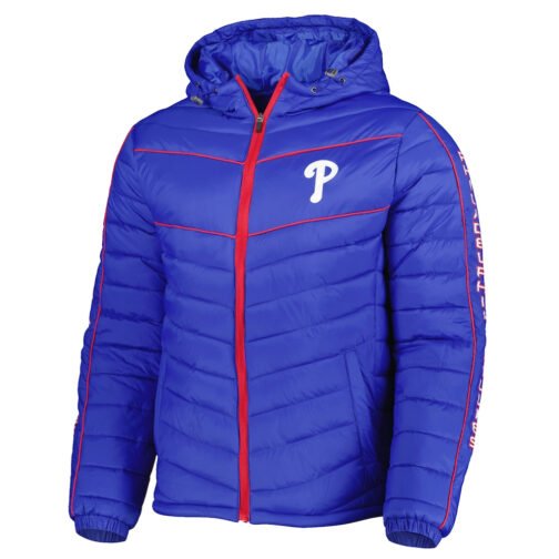 Puffer Philadelphia Phillies Soft Down Splitter Touch Royal Jacket