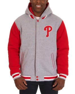 Philadelphia Phillies Gray and Red Hoodie