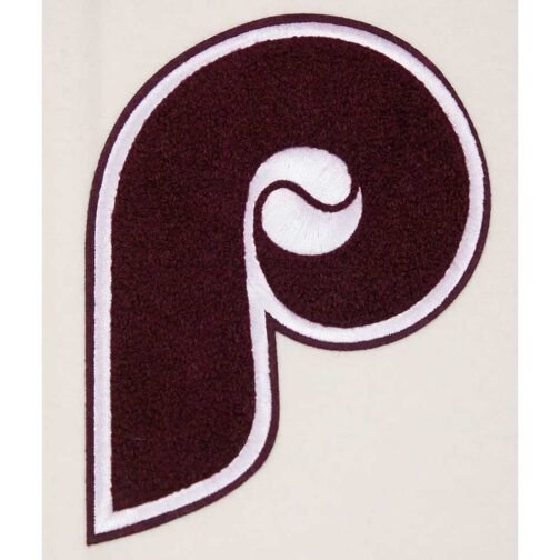 Philadelphia Phillies Retro Classic Rib Varsity Jacket - Image 15