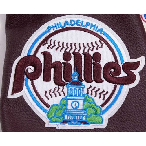 Philadelphia Phillies Retro Classic Rib Varsity Jacket - Image 14