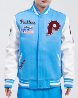 Philadelphia Phillies Retro Classic Rib Varsity Jacket