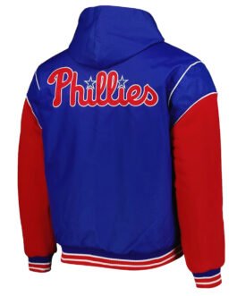 Philadelphia Phillies Royal and Red Hoodie Jacket