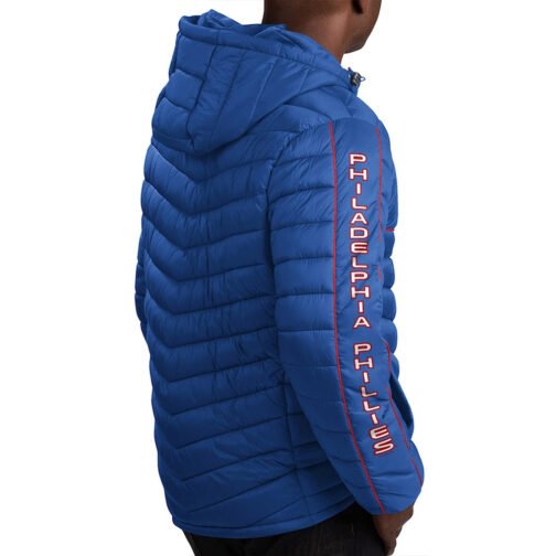 Puffer Philadelphia Phillies Soft Down Splitter Touch Royal Jacket - Image 4