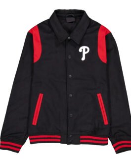 Philadelphia Phillies Sport Night Teddy Varsity Jacket