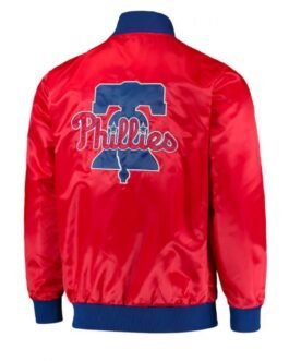 Starter Philadelphia Phillies Red Satin Jacket
