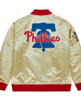 Philadelphia Phillies Team OG 2.0 Gold Satin Jacket