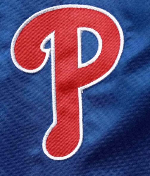 Philadelphia Phillies The Legend Royal/Red Satin Jacket - Image 4