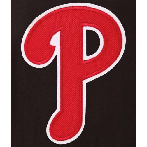 Philadelphia Phillies Varsity Black Jacket - Image 2