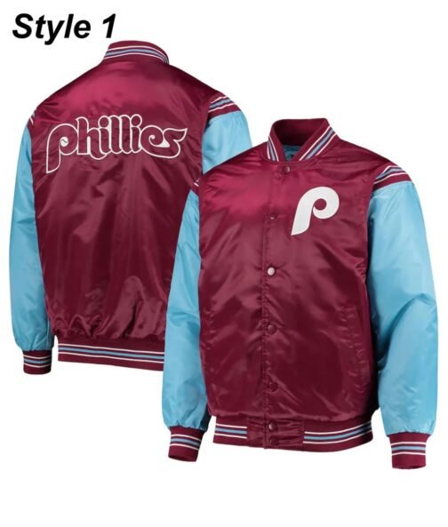 Philadelphia Phillies Satin Jacket - Image 8