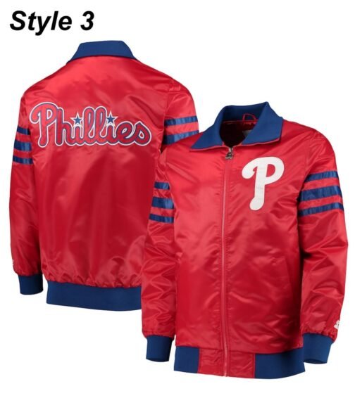 Philadelphia Phillies Satin Jacket - Image 10