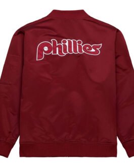 Philadelphia Phillies Vintage Logo Maroon Jacket
