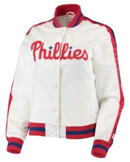 Philadelphia Phillies Starter White Satin Jacket