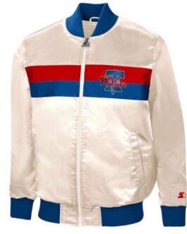 Philadelphia Phillies Starter White Satin Jacket