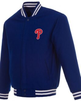 Varsity Philadelphia Phillies Royal Blue Wool Jacket