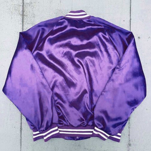 Phoenix Suns 1990’s Purple Satin Jacket - Image 2