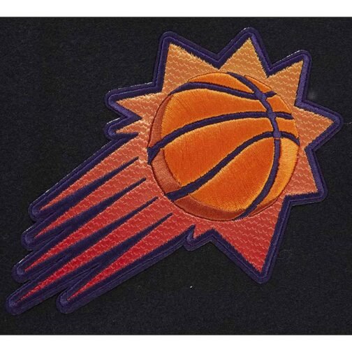 Phoenix Suns 2023/24 City Edition Black Varsity Jacket - Image 5