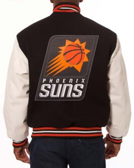 Phoenix Suns Black and White Varsity Jacket